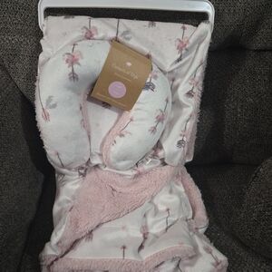 Floral Pink Baby Head Support and Wrap